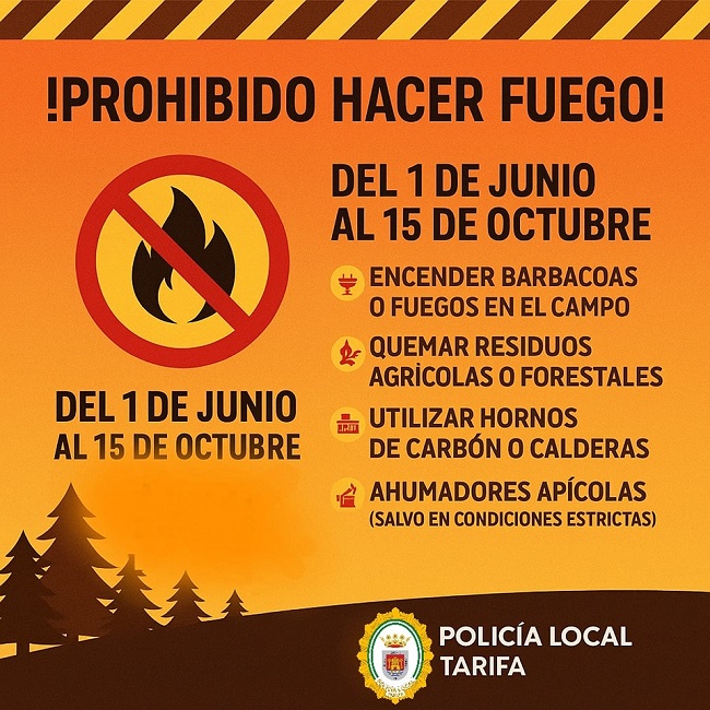 AVISO IMPORTANTE PROHIBIDO HACER FUEGO