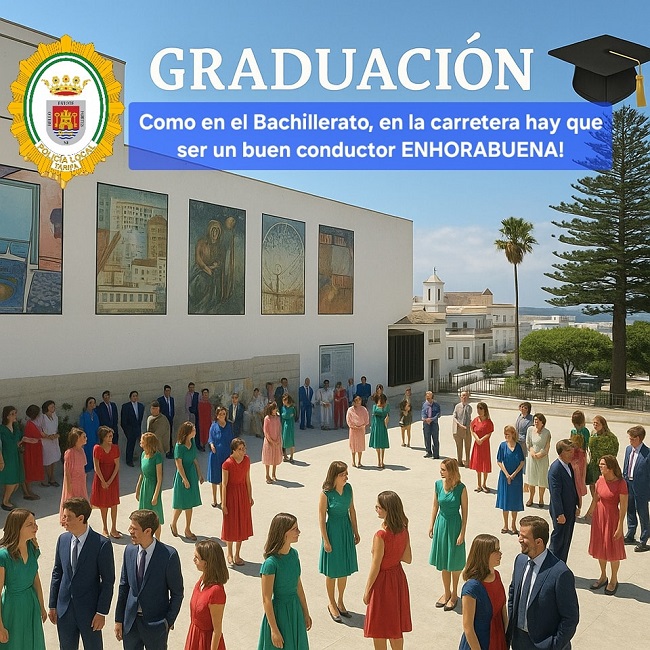 Desde la Policía Local de Tarifa queremos felicitar a todos los graduados en Bachillerato