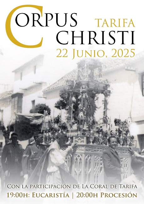 Recordamos que la parroquia tarifeña celebra este domingo el Corpus Christi