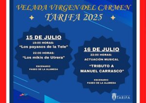 Atentos porque la agenda de la próxima Velada del Carmen
