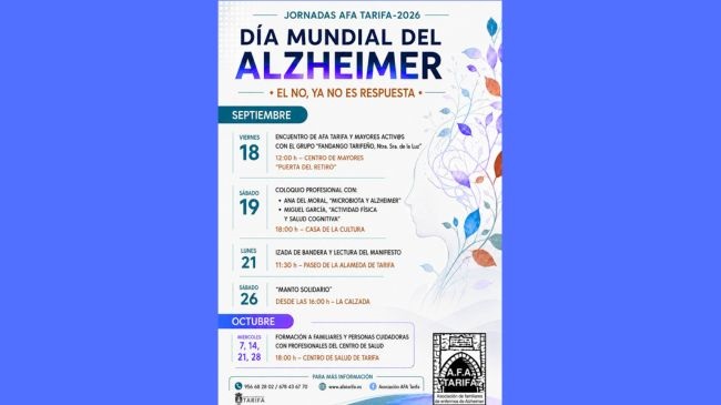 En unos minutos (11.30 horas) AFA Tarifa izará bandera en el paseo de la Alameda, frente a la Oficina de Turismo