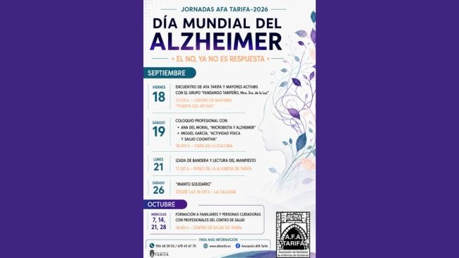 AFA Tarifa vuelve a conmemorar el Día Mundial del Alzheimer 2026